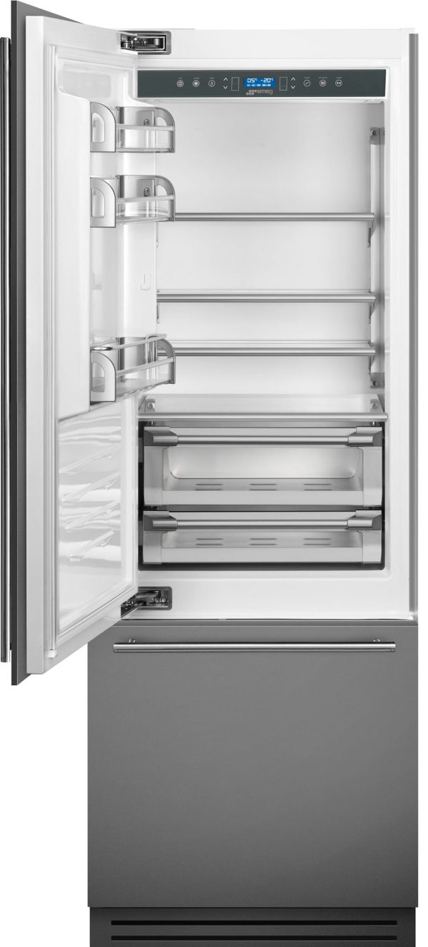 Smeg indbygget køleskab/fryser RI76LSI (stål)